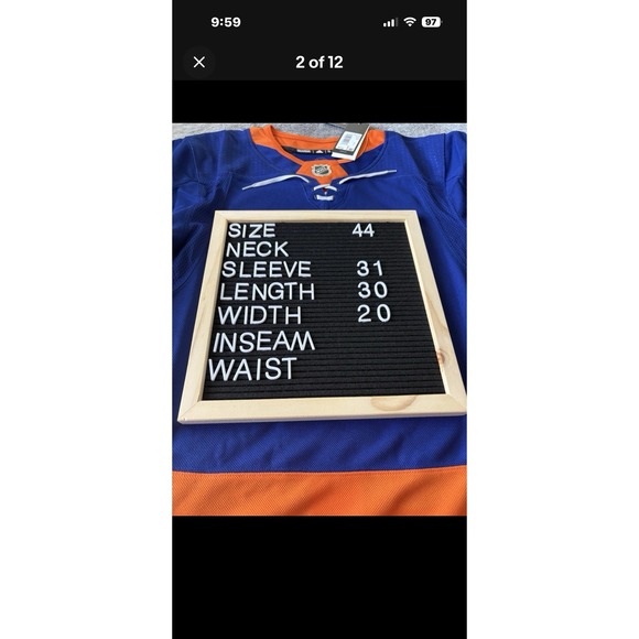 Adidas New York Islanders Home Hockey Jersey NHL Size 44 - Picture 2 of 10